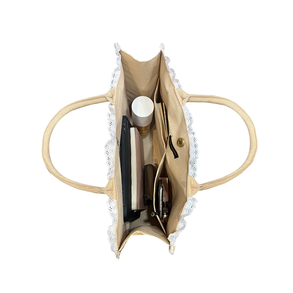 Bloom Box Tote Bag Natural
