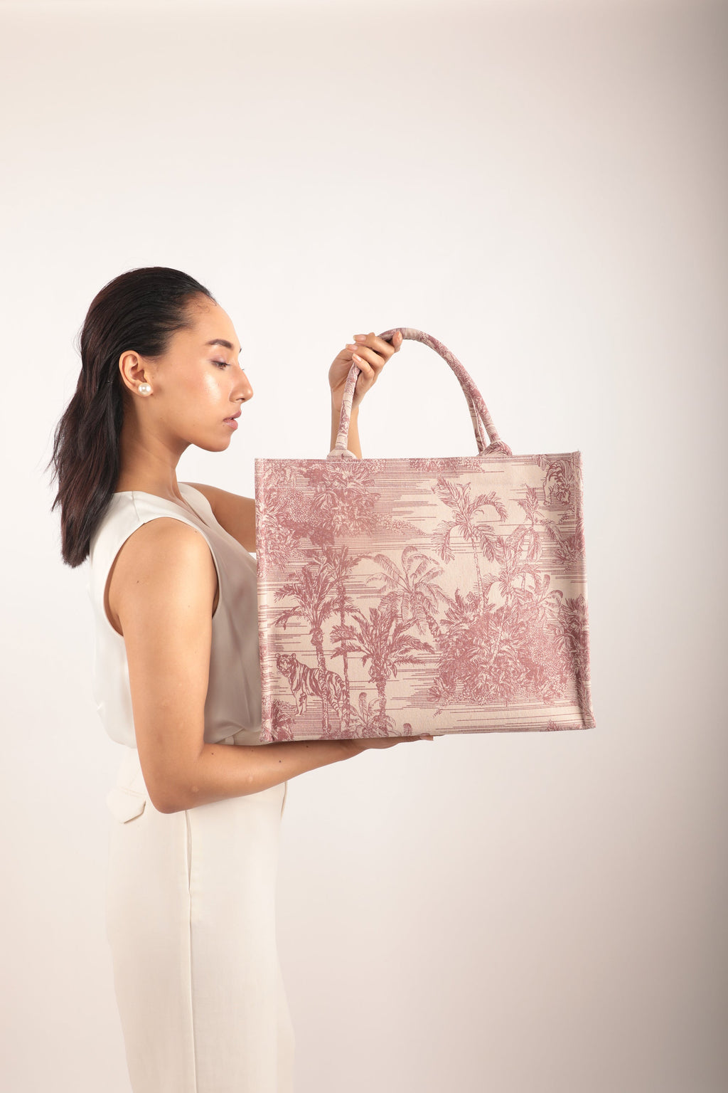 Luna Box Tote Bag Pink