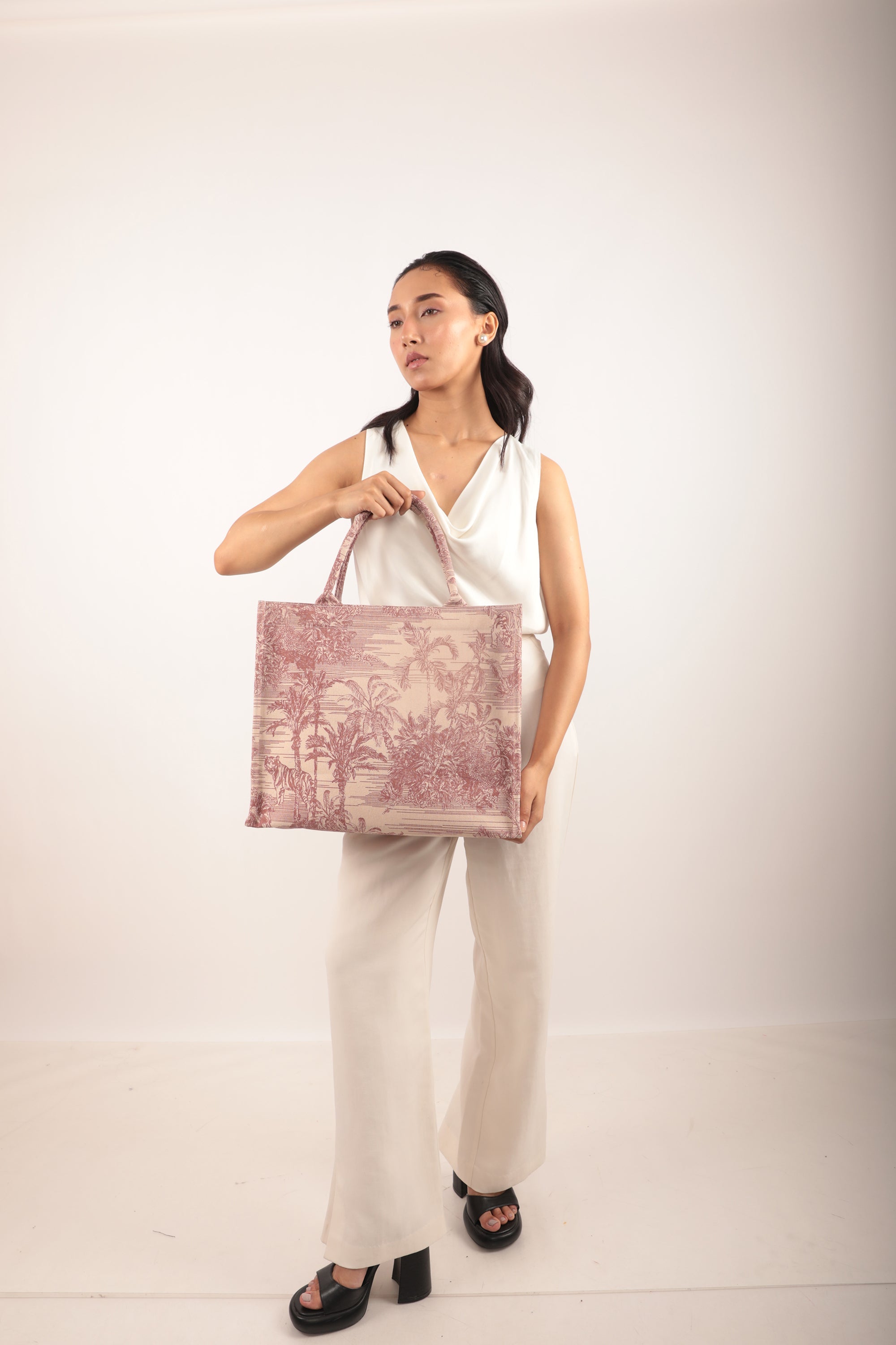 Luna Box Tote Bag Pink