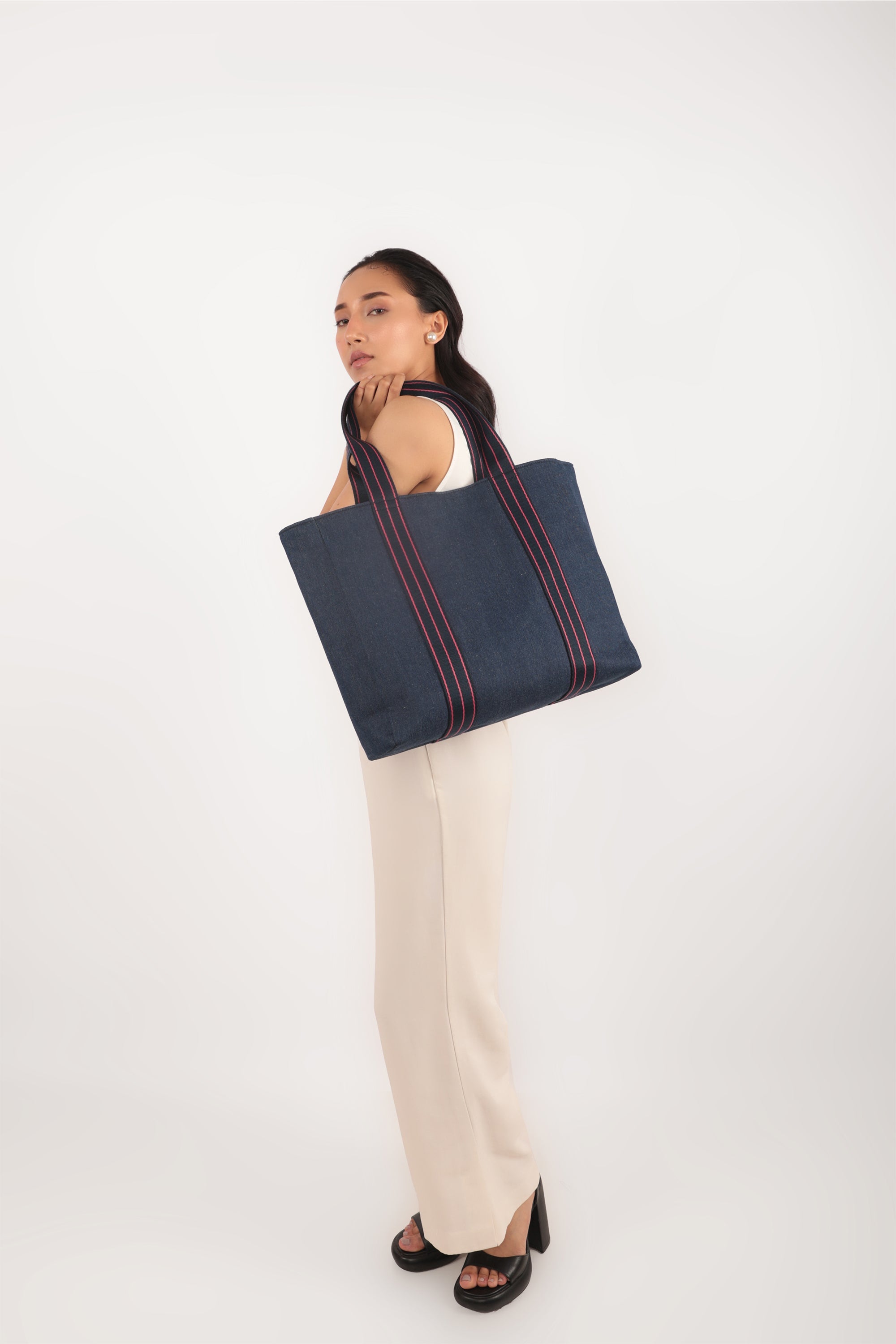 Cara Tote Bag Denim