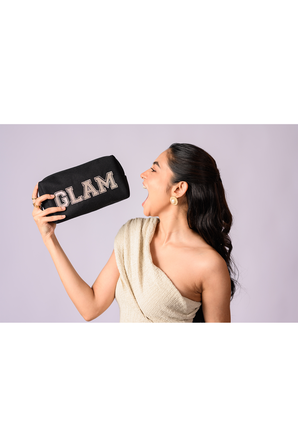Icon Glam Cosmetic Pouch Black