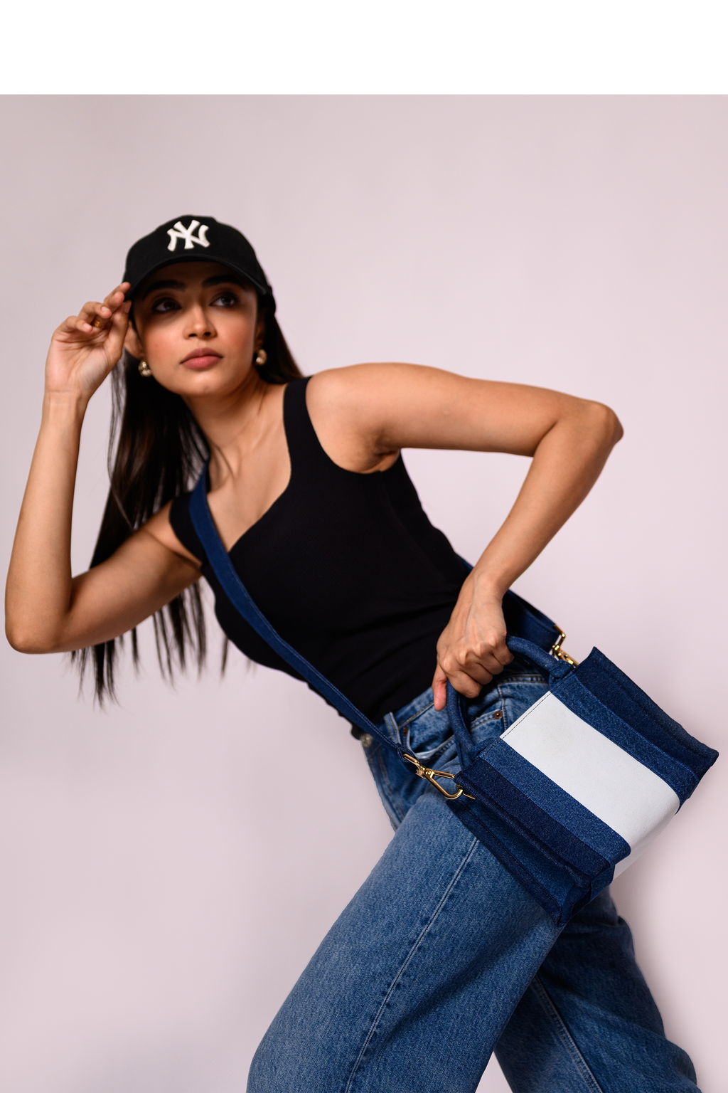 Gigi Mini Canvas Bag Denim