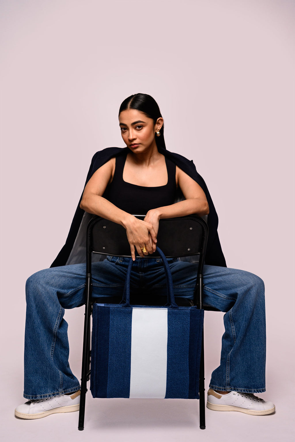 Gigi Box Tote Bag Denim