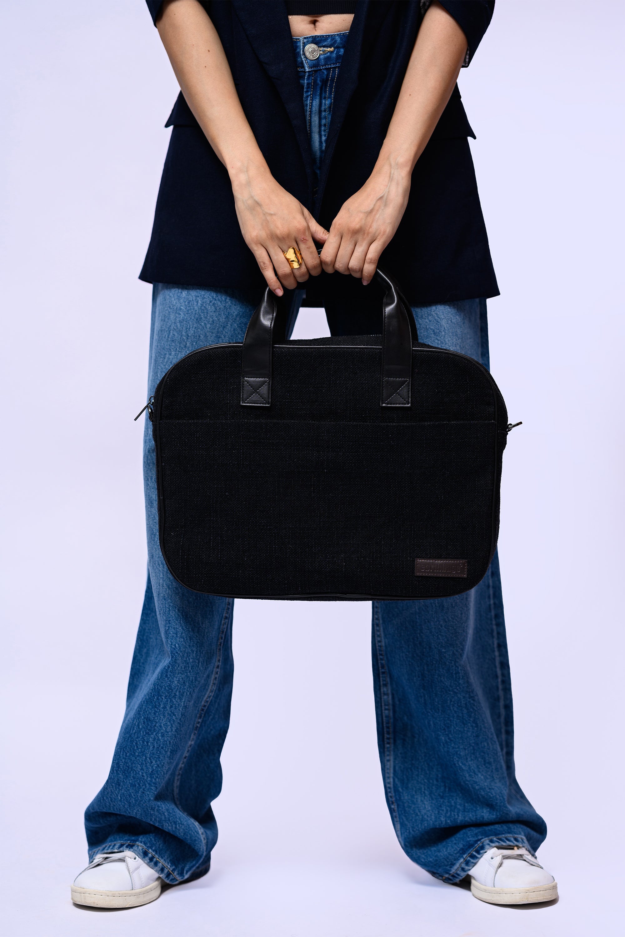 Cove Soft Jute Laptop Bag