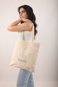 Basic Cotton Tote Bag Blue
