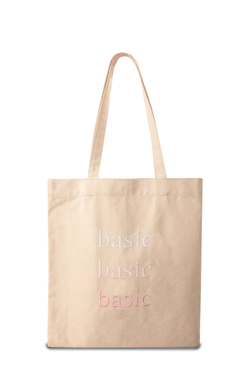 Basic Cotton Tote Bag Pink