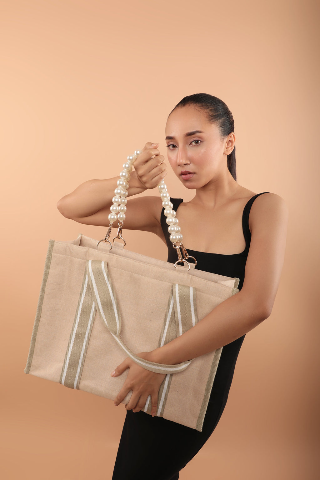 Reign Dual Handle Tote Bag Natural