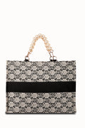 Audrey Lace Tote Bag Black