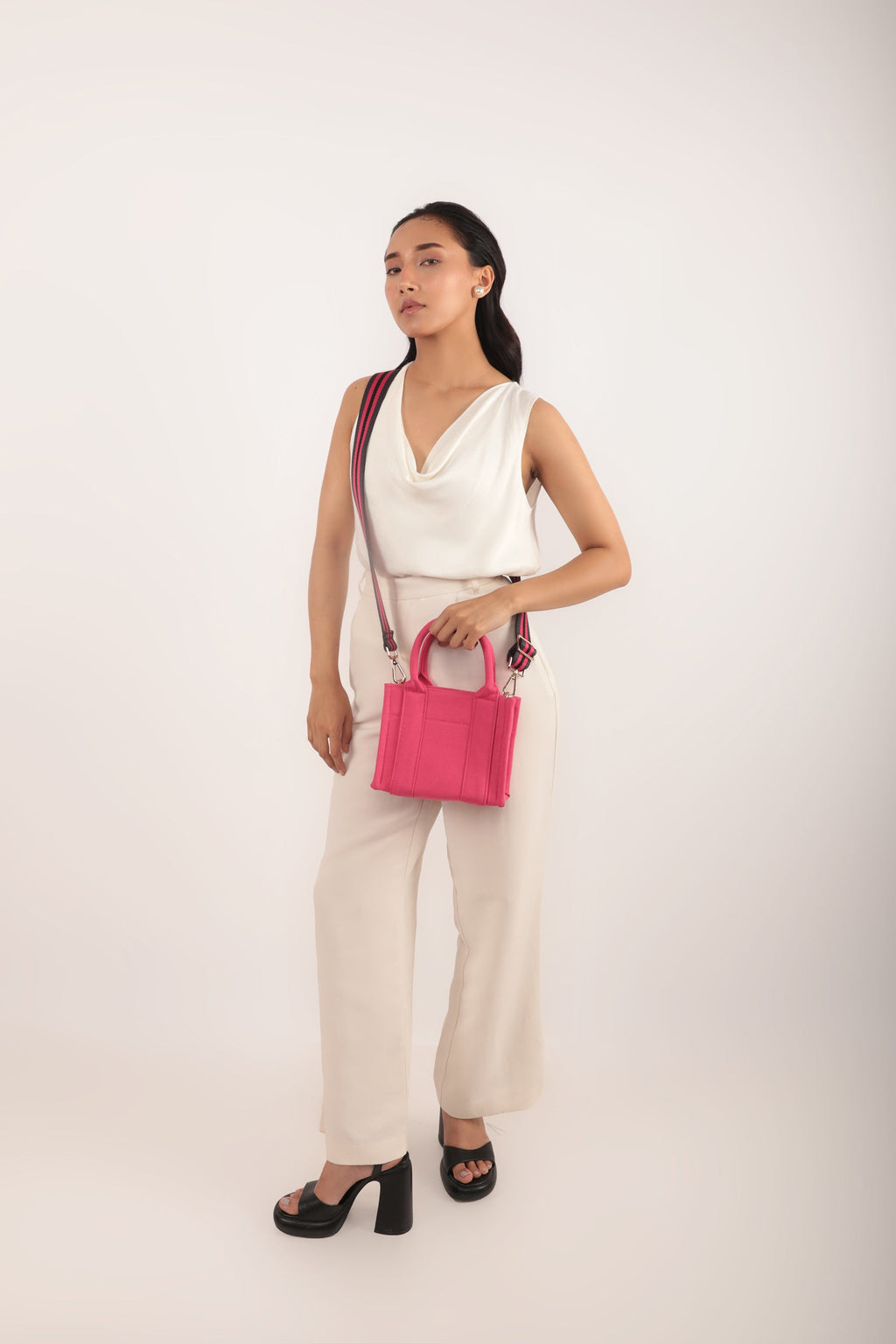 Cara Mini Canvas Bag Pink