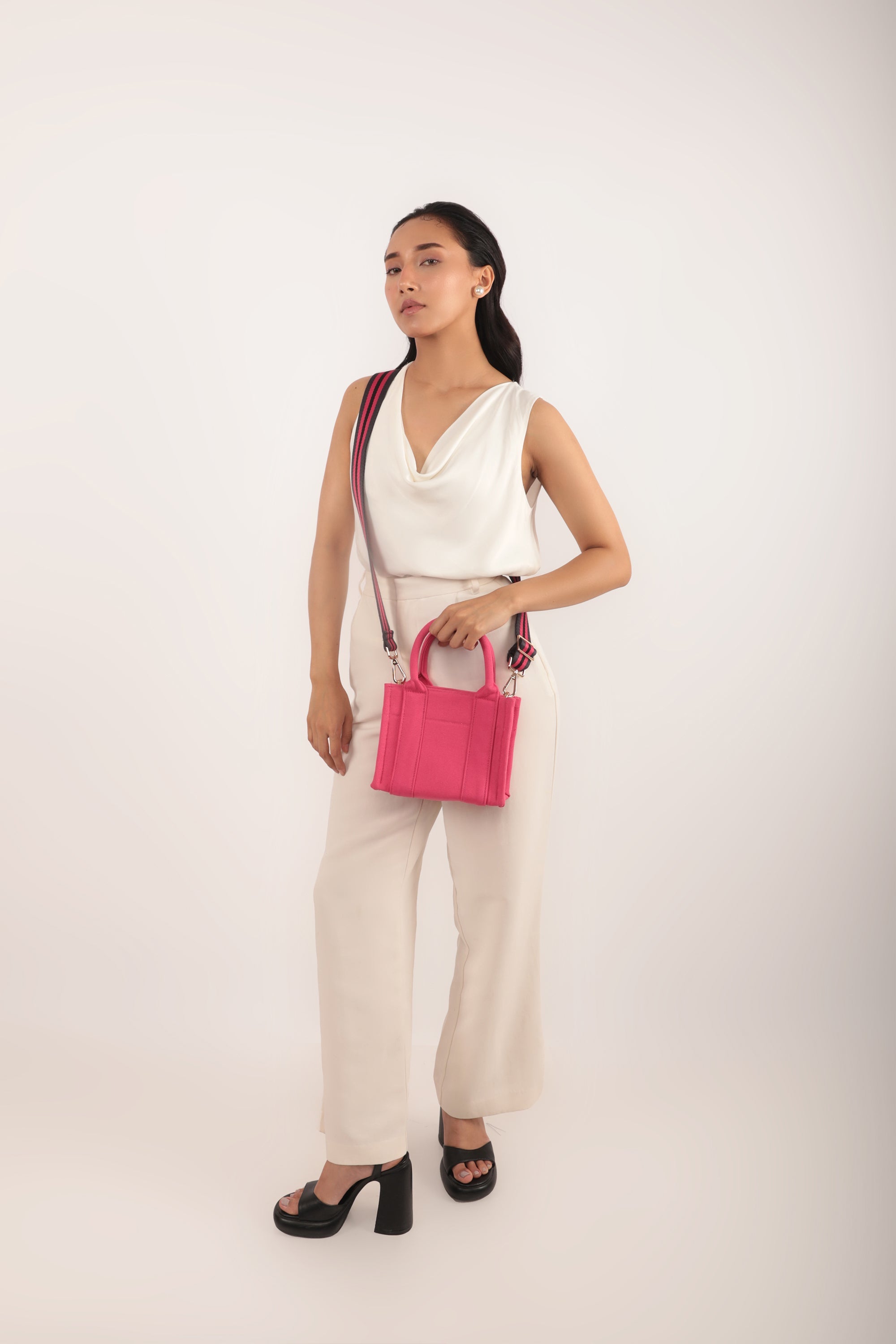 Cara Mini Canvas Bag Pink